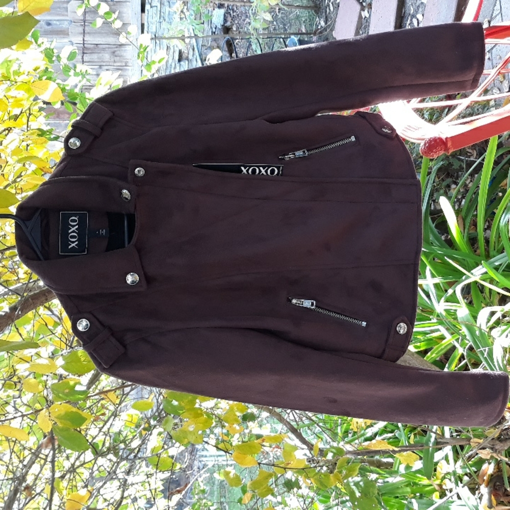 XOXO Suede Maroon/plum color Jacket 🎈🎈BRAND NEW🎈🎈